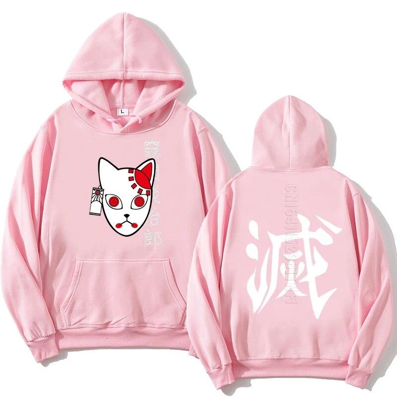 Anime Demon Slayer sweter Streetwear unisex Tanjiro Kamado kostium bluzy Harajuku Demon Slayer Kimetsu No Yaiba Sudadera