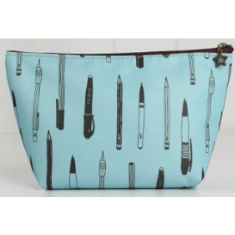 Bedruckte Reise-Kosmetiktasche, klein, koreanisch, tragbar, großes Fassungsvermögen, Kosmetiktasche, Clutch, Kosmetiktasche