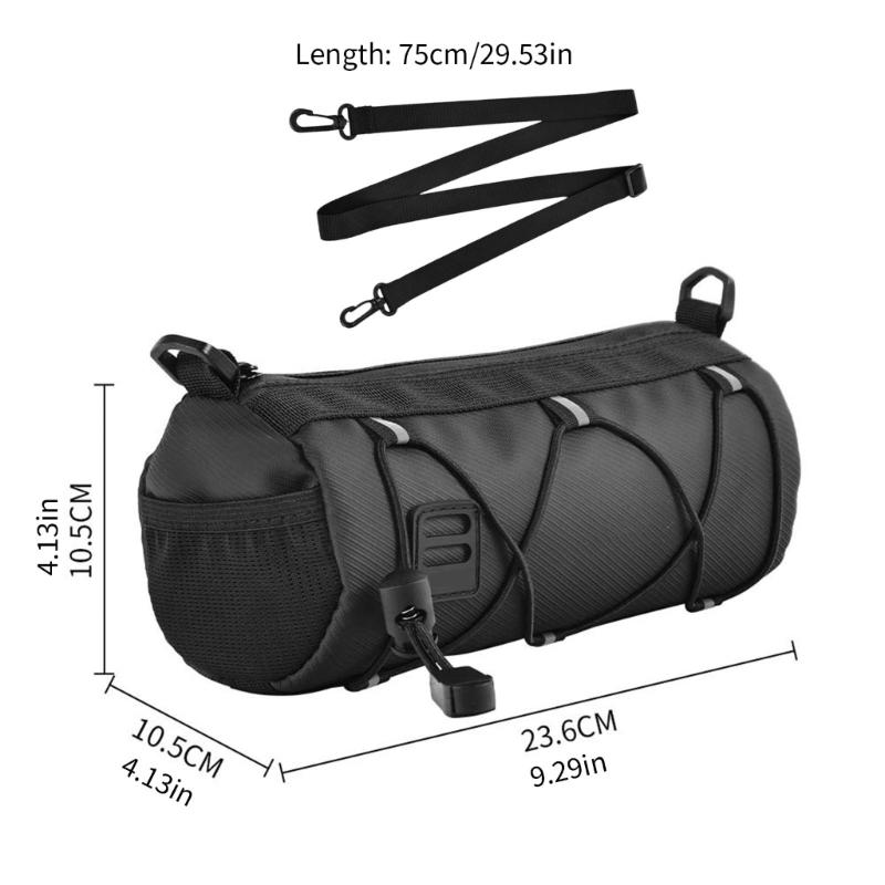 Large Capacity Bike Frame Storage Bag Regulable Front Tube Bicycles Organizers for Commuting Accessories