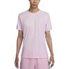 Nike T Shirts Men's Pink Crew Neck Moderate Straight Fit AR4999-665