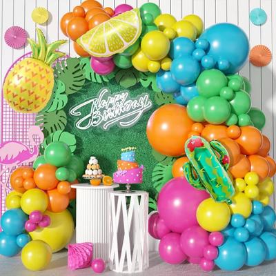 120 Piece Strawberry Balloon Wreath Set With Heart Latex Balloon Polka Dot Balloon Party Wedding