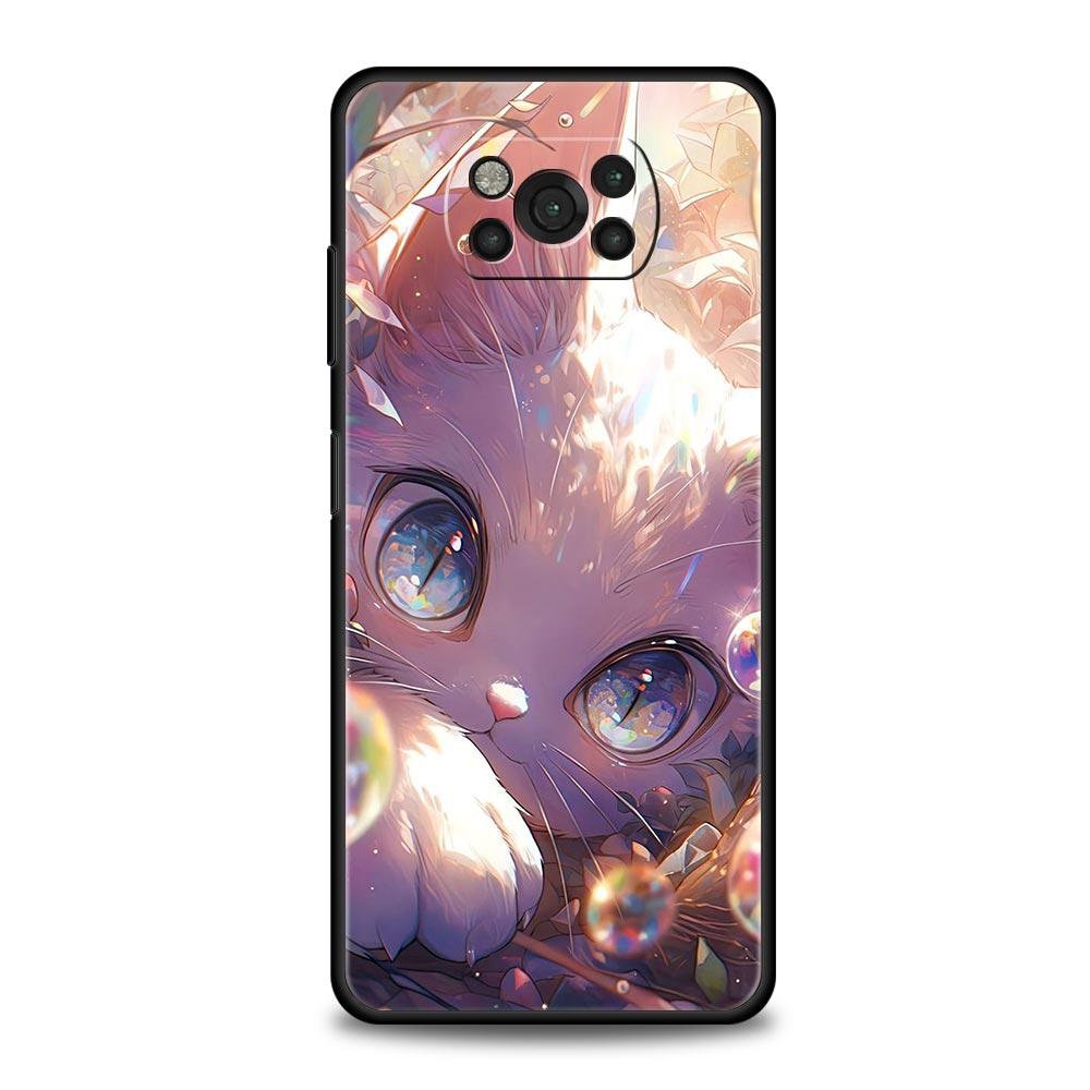 

Phone Case for Xiaomi Poco F7 F6 F5 F4 F3 X7 X6 X5 X4 X3 NFC M4 C51 C55 GT 5G Soft TPU Cover Capas Cute Cat Fundas Coque Bags Poco M4 Pro