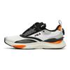 FILA Athletics Trendy Textile, Synthetic Leather Low top Marathon Running Shoes Men's White Black Orange A12M132208FWB