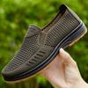 Summer Old North Cloth Shoes Men's New Breathable Casual Soft-soled Dad Shoes Middle-aged and Elderly Deodorant One-pedal Sandals