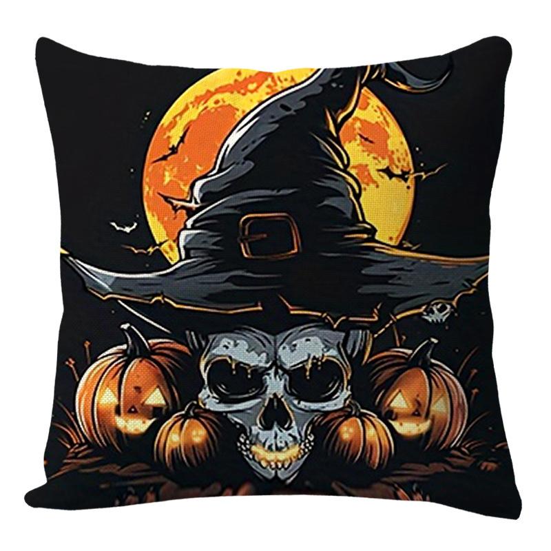 Halloween Funny Decorative Pillowcase Living Room Bedroom Sofa Bedside Car Cushion Cover