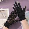 Summer Lace Non Slip All Finger Touchscreen Sunscreen Gloves for Riding Outdoor Driving Anti Ultraviolet Ice Silk Gloves