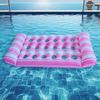 New Summer For Adult Water Hammock Recliner Inflatable Floating Swimming Mattress Lounge Bed Sea Swimming Ring Pool Party Toy