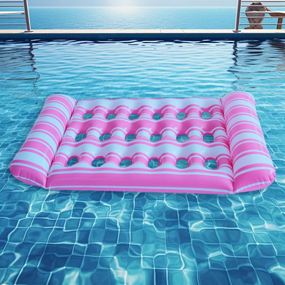New Summer For Adult Water Hammock Recliner Inflatable Floating Swimming Mattress Lounge Bed Sea Swimming Ring Pool Party Toy