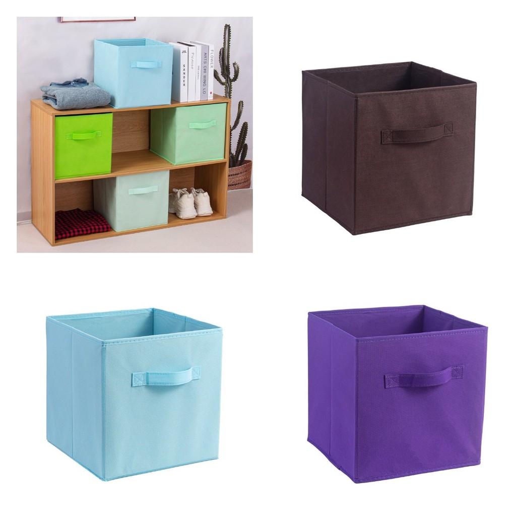 Spacious 35l Fabric Storage Box For Shoes Clothes And Accessories Ideal For Living Room Use