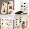 50pcs Cartoon Musical Instruments Stickers Graffiti for Phone Laptop Guitar Helmet Travel Luggage Skateboard DIY Decals