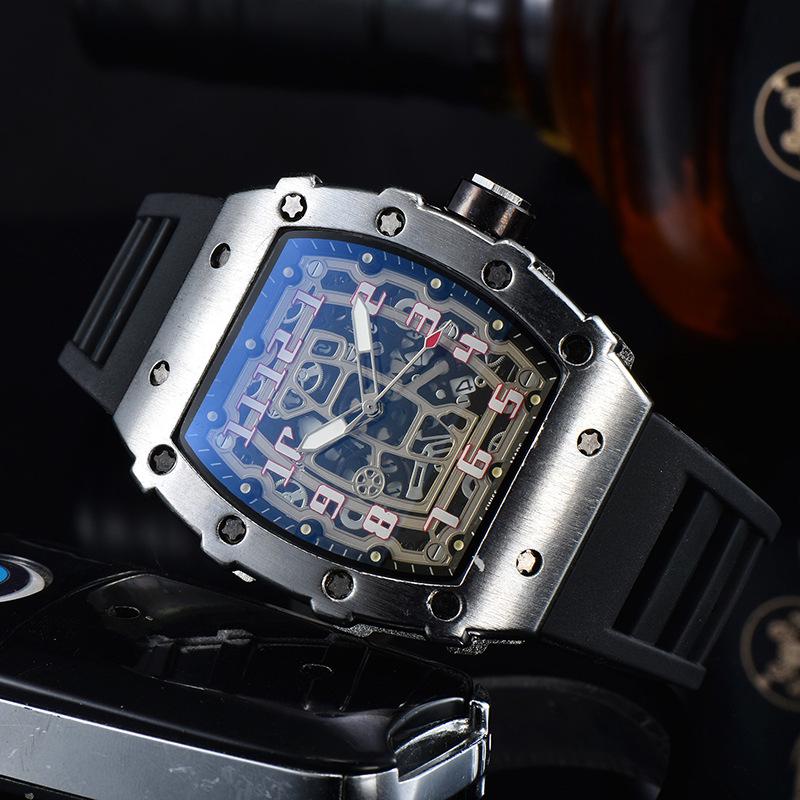 Barrel-Shaped Unisex Quartz Watch with Hollow Non-Mechanical Pointer and Single Calendar