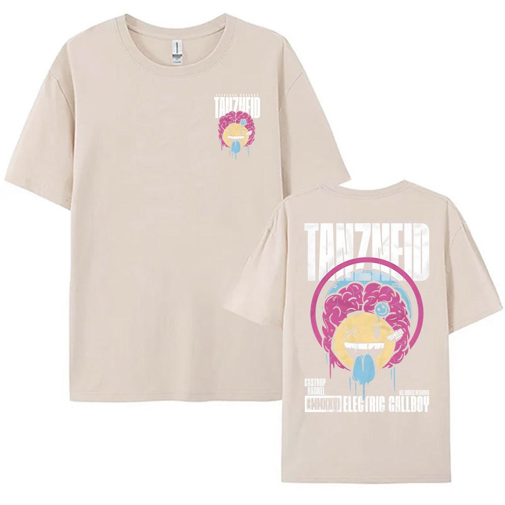 Smile Soul Brain Maglietta Band Rock ELECTRIC CALLBOY T-shirt Estiva Cotone Manica Corta T-shirt Donna Casual Unisex Streetwear Maglietta