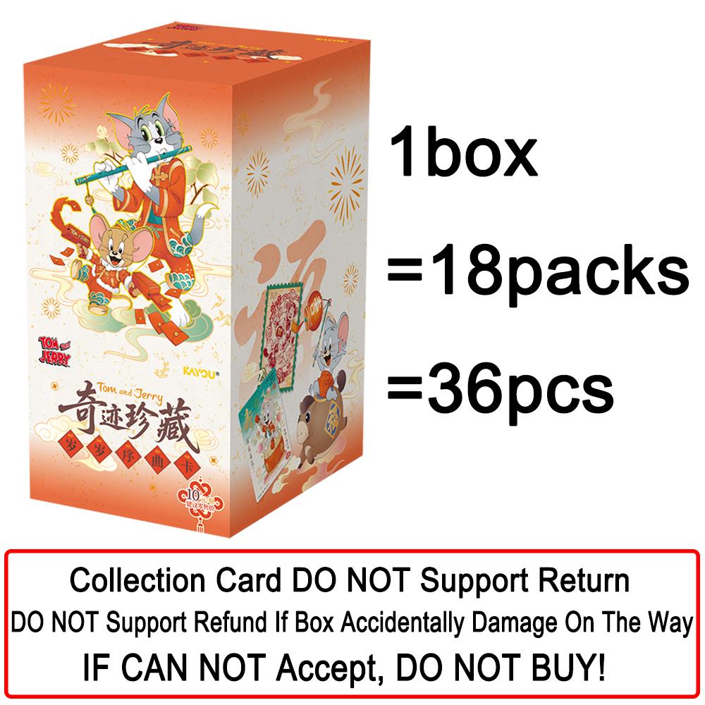 Official Tom and Jerry Collection Cards Encourage Child s Christmas Surprise Gift Popular Comedy Anime Rare Character Card