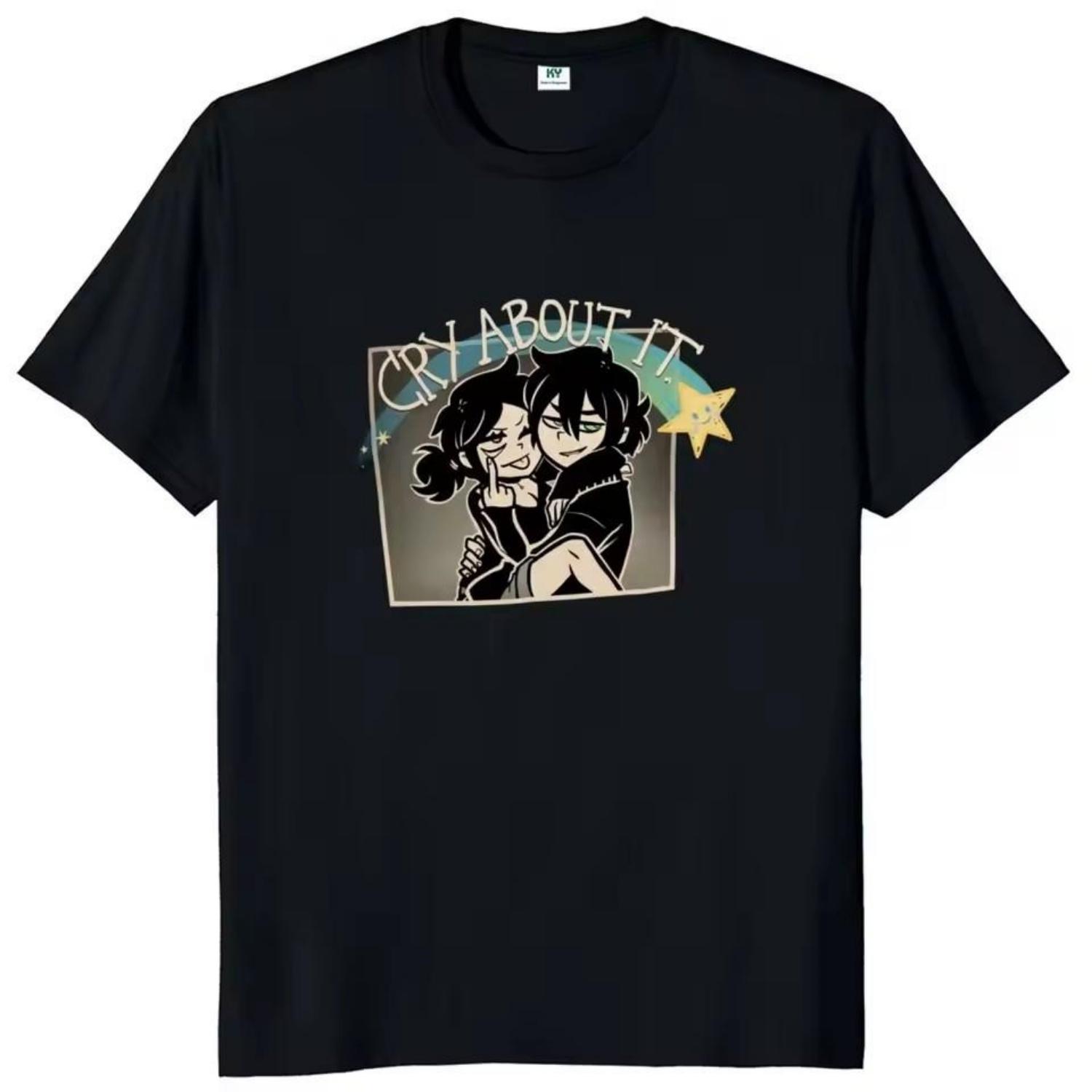 

Футболка The Coffin Of Andy And Leyley Ретро Хоррор Игра Для Фанатов Y2k Футболки Для Мужчин Женщин Высококачественный Хлопок Унисекс Топы S чёрный
