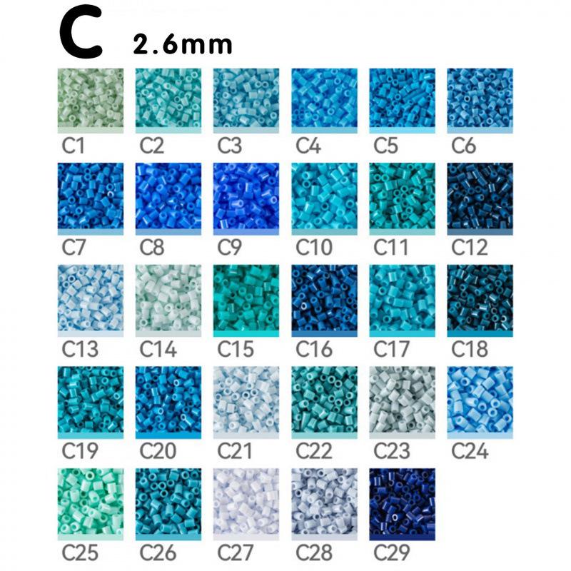 250g/500g Macaron Perler Beads - 221 Color Options, 2.6mm Fusion Beads for Crafting