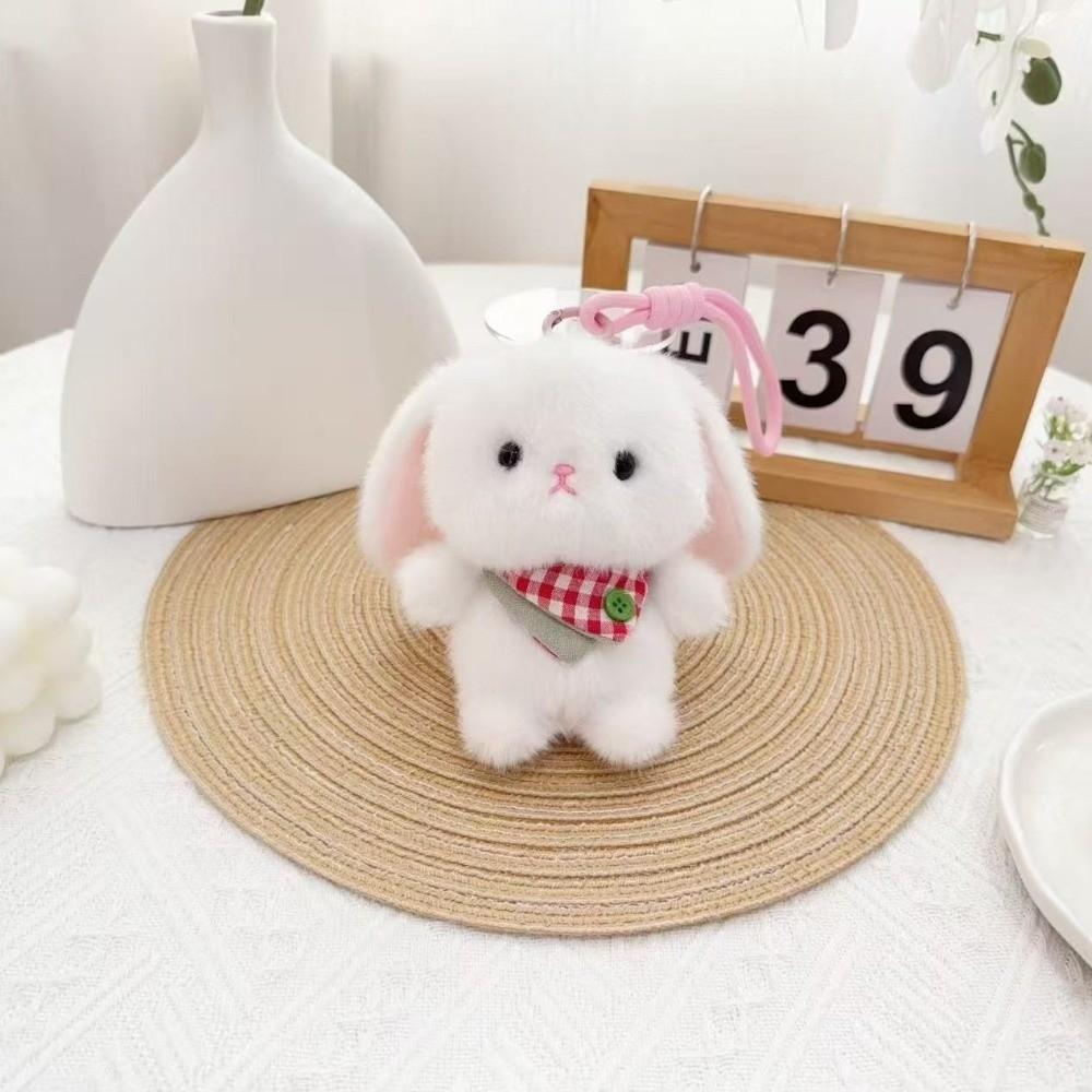 Dressed Cartoon Stuffed Doll Fluffy Plush Hanging Doll Amusing Plush Keychain Bag Ornament