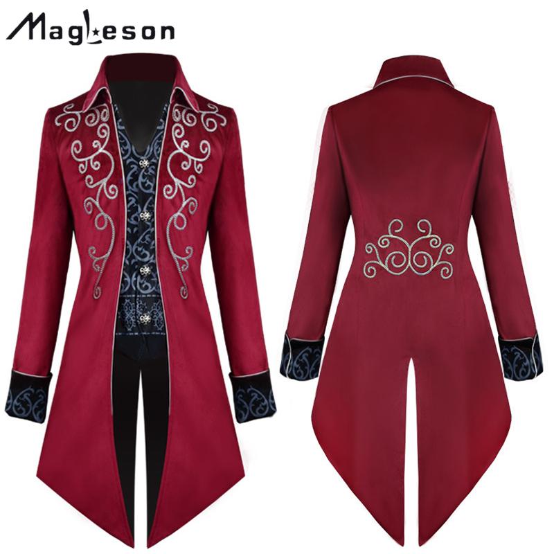 

MAGLESON Мужская одежда Стильная одежда в стиле ретро для Хэллоуина Мужское пальто