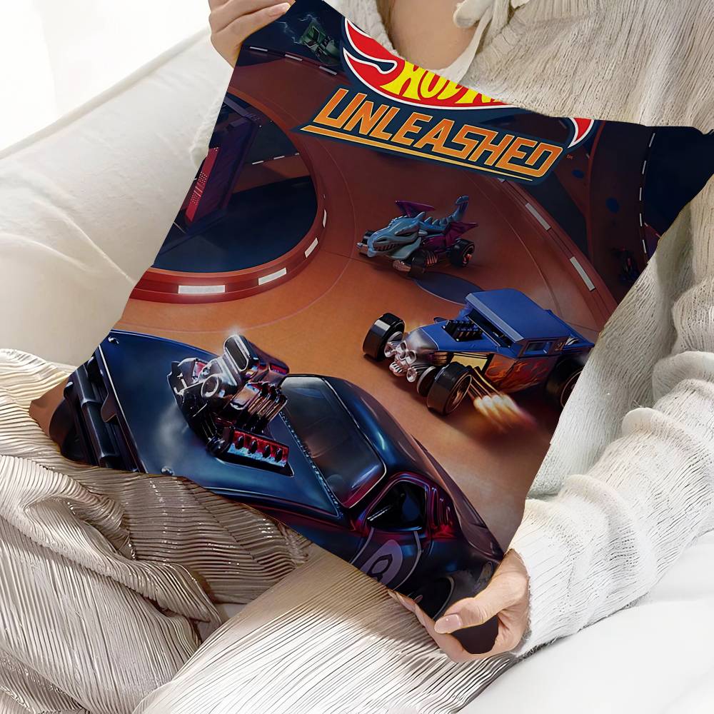 H-Hot Funny W-Wheels Pillow Cover Sofa Cushion Cover Home Room Decoration Children Gift