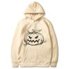 Halloween Autumn Winter Big Pumpkin Printed Hoodie Men's Fashion Warm Sweatshirt Casual Street Wear Warm Hoodie Gift