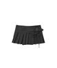 Yuupeu Rosy Pleated Wrap Skirt - Black