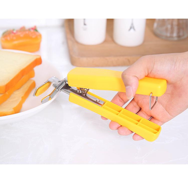 Stainless Steel Disc Lifter PP Handle Anti Scald Clip Multifunctional Bowl Holder Household Kitchen Hand Tool Gadgets for Home