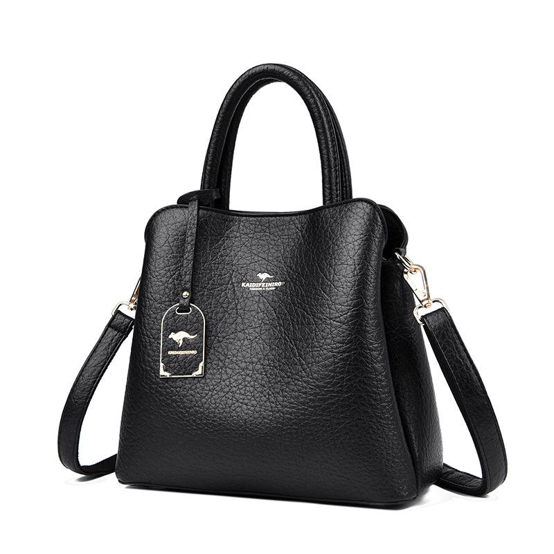 

Large-capacity Tote Bag for Ladies with Multiple Pockets, Single Shoulder Bag, Crossbody Bag чёрный