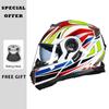2025 New Professional Motorcycle Helmets Racing Flip Up Helmet ABS Material Modular Dual Lens Bluetooth Full Face Helmet DOT ECE