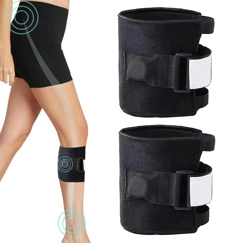 2 Pcs - Sciatica Pain Relief Brace, Black Pressure Point Brace Relieve Acupressure Leg Sciatica, Magnetic Therapy Leg Knee Back Pain Relief Magic Leg