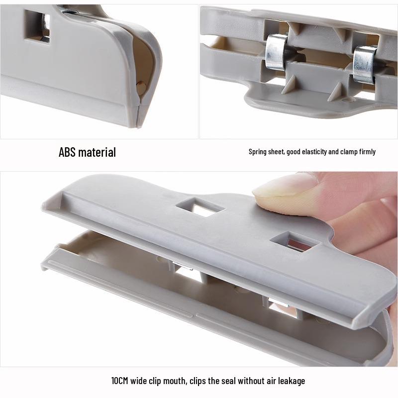 Strong Kitchen Snack Bag Sealing Clips - Moisture-Proof Fresh-Keeping Plastic Sealers