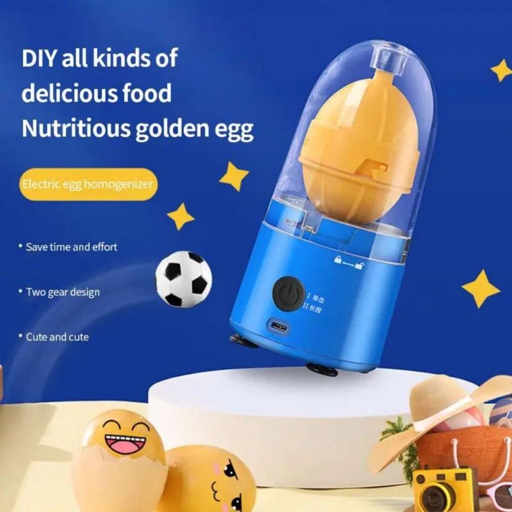 Portable Golden Egg Maker PP Plastic Automatic Egg Beater Electric Egg Spinner  Kitchen Gadgets