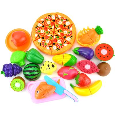 Simulated Kitchen Cutting Food Toys Cooking Pretend Play Plastic Parent-child Interaction Color Cognition Birthday Gift TMZ