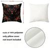 Goth Floral Vampire Bat Throw Pillow Covers Pattern Cushion Cover Suitable for Sofa Bedroom Car Pillow Cover