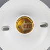 1PC Ceiling Lamp Holder Thickened Plastic E27 Lamp Holder Screw Lamp Port Plastic Compression-resistant Flat Lamp Holder Project