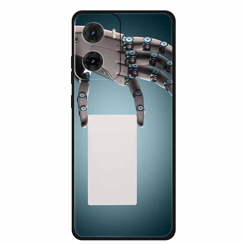 

For Motorola G06 Case Fashion Flowers Black Silicone Soft Back Cover For Motorola G05 E15 G06 Power Phone Case E 15 TPU Funda Moto G05