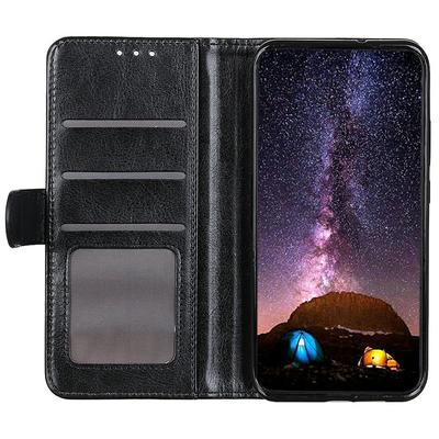 Dla Motorola Moto G15 4G/G05 4G Etui Tekstura Crazy Horse Skóra PU Pokrowiec ze Stojakiem na Telefon