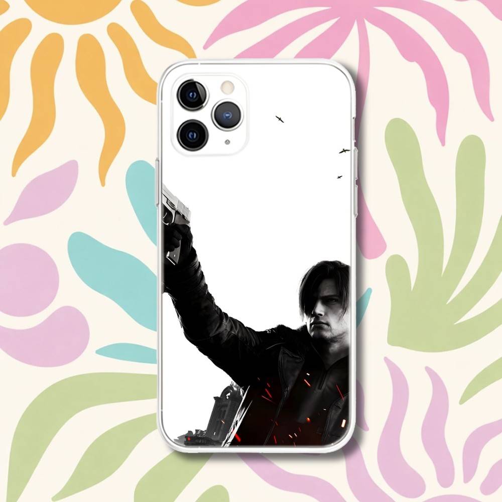 L-Leon R-Resident RE9 Evil 9 Phone Case For iPhone 17,16,15,11,12,14,13 Pro Max Plus Mini X,XS,XR,7,16E Transparent Cover Fundas