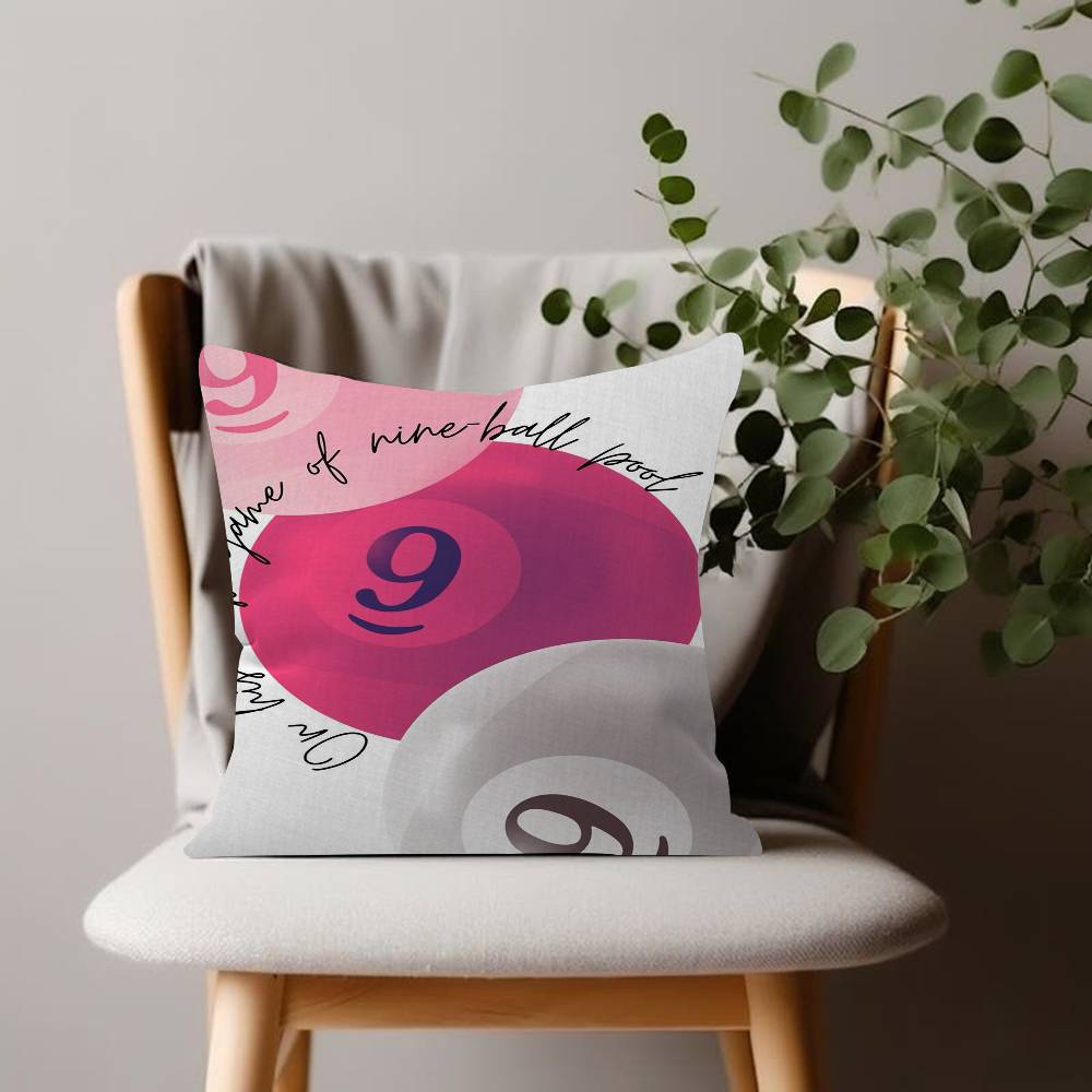 Black And White No Ball Art  Cushion Cover Inches Farmhouse Decor Home Throw Pillow Covers for Couch Decorations