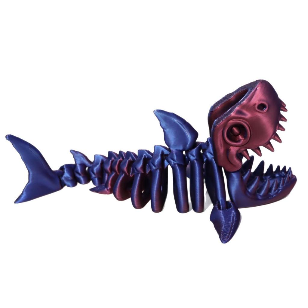 3D Printed Movable Shark Ornament - Full Body Swinging Toy, Creative Gift for Kids