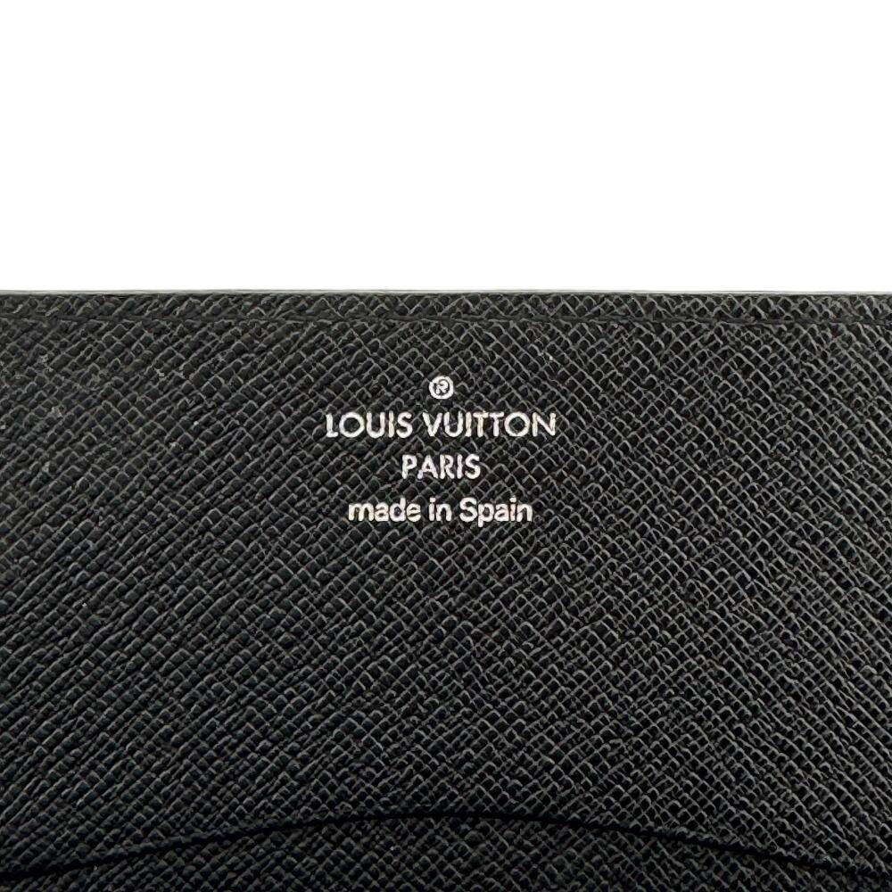 LOUIS VUITTON M30922 Taiga leather Anne Vert Cult De Visit Card Case black leather Used