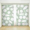 Cartoon Orange Pear Fruit Simple Creative Bedroom Curtains Flower Girls Room Study Window High Shading Curtain Refreshing Style
