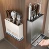 Wall Mounted Cutter Holder Rust-proof Chopstick Storage Box Chopstick Tube  Tableware Organization