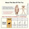 1/2pcs Calming Mini Bear Stuffed Toy For Dogs And Cats