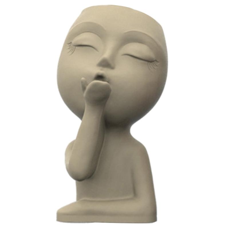 Succulents Flower Pot Resin Silicone Mold Suitable for Diy Garden Concrete Flower Pot Candle Holder Crafts Home Decor