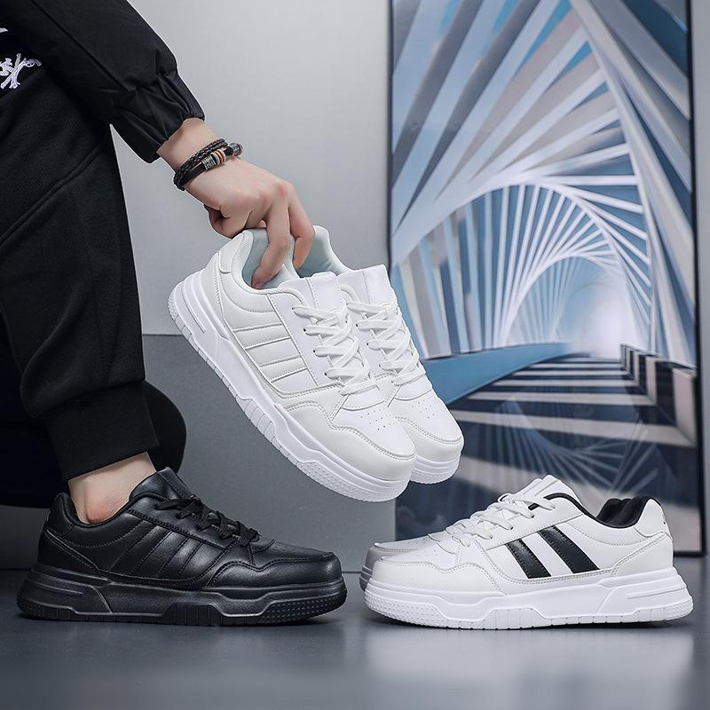 2025 New Sports White Board Shoes Large Size 50 White Shoes Men's Spring Youth Casual Versatile Men's Shoes