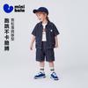 Mini Balabala Set for Boys and Children, Cotton and Linen Denim, Lightweight and Breathable Short Sleeved Shorts, Summer 2026 New Item
