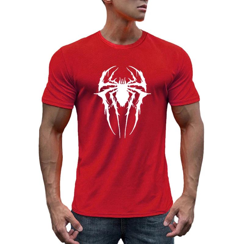 

Мужская тренировочная беговая свободная дышащая футболка для тренировок в спортзале, быстросохнущая, летняя повседневная уличная футболка большого размера с короткими рукавами XXXXXL белый