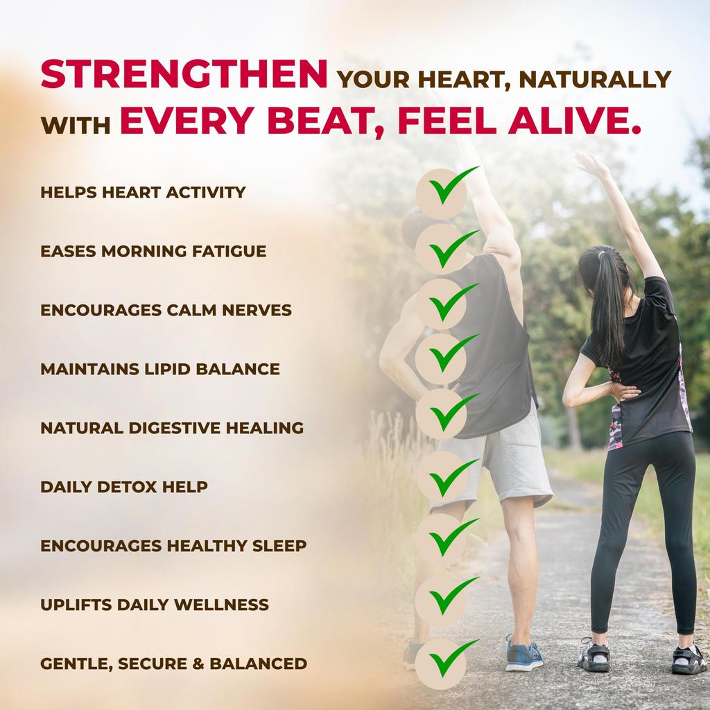 Jeena Sikho Heart Healer | Herbal Tea For Heart | Heart Healer Sachets | Ayurvedic Tea | Heart Wellness Product, 60 Sachets