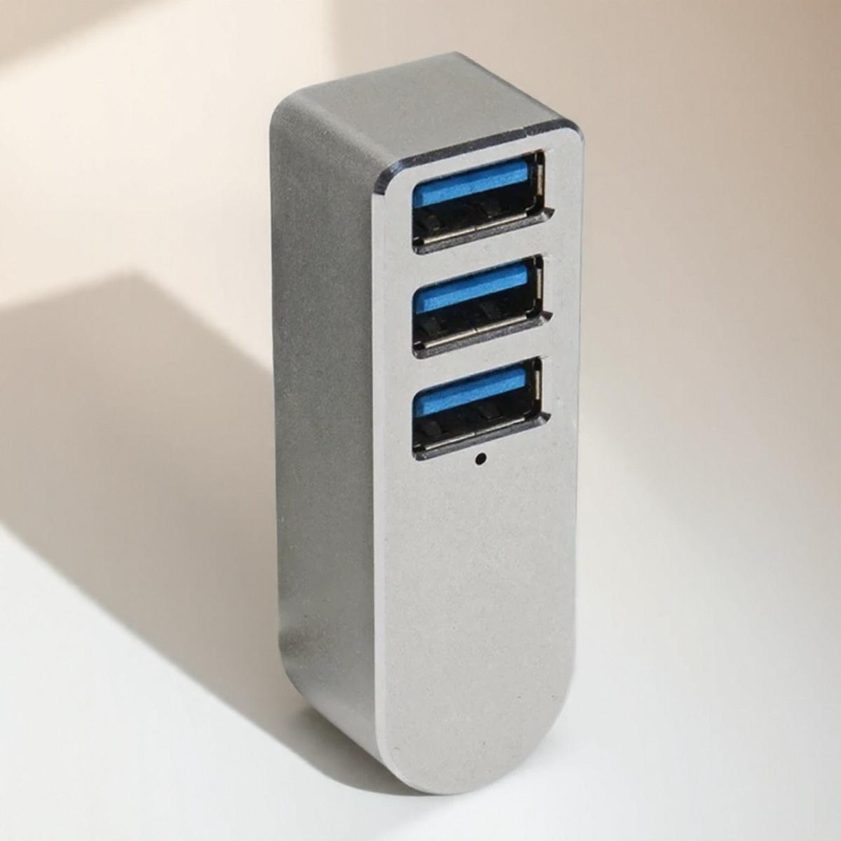 

Мини-концентратор USB 3.0 Разветвитель Алюминиевый сплав 3-портовый USB-концентратор для ПК Ноутбука U-диска Кардридера Аксессуары для мобильного телефона серебряный