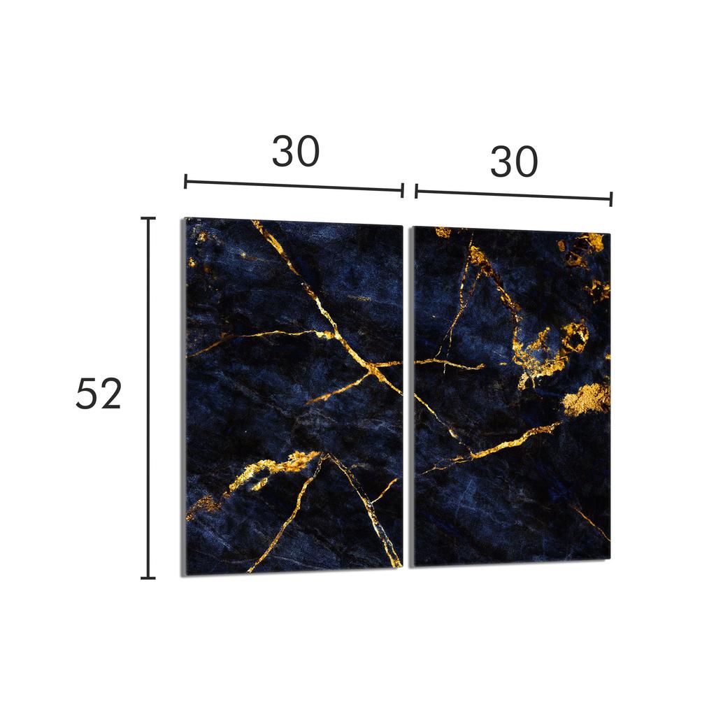 Glass Protective Stovetop Panel 2x30x52 Marble