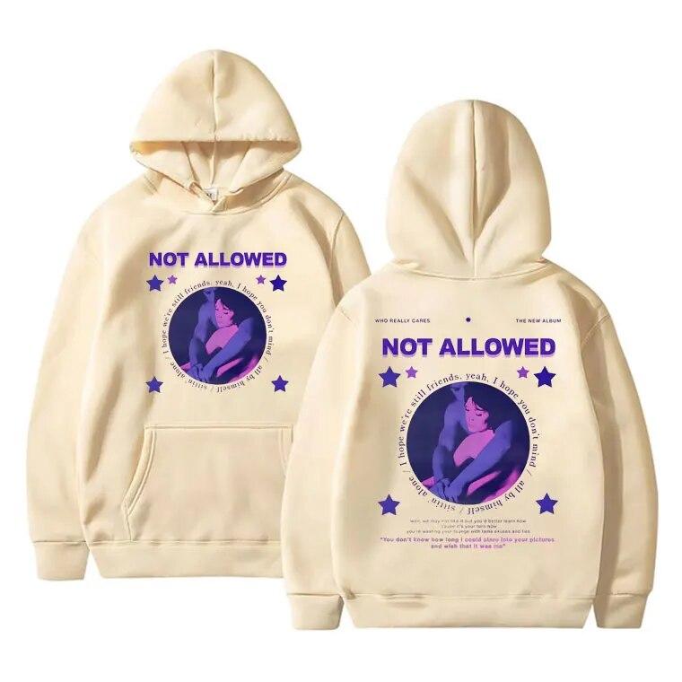 Dziewczyna z telewizji niedozwolona bluza z kapturem z nadrukiem French Exit Album bluza unisex ponadgabarytowa odzież uliczna unisex casualowe bluzy z kapturem bluzy z kapturem